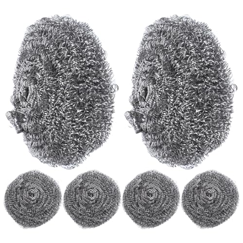 SWOOMEY 6 Stück Teiliges Set Topfreiniger Hochwertige Scheuerschwämme für Effektives Geschirr und Topfwashing Langlebig und Rostfrei für Küche SWOOMEY 6 Stück Teiliges Set Topfreiniger Hochwertige Scheuerschwämme für Effektives Geschirr und Topfwashing Langlebig und Rostfrei für Küche von SWOOMEY