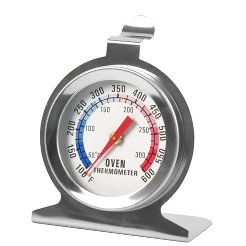SWOOMEY Edelstahl Bbq Thermometer Präzises Ofenthermometer Klein Leicht Tragbar für Grill Backofen Zuhause Temperaturmessung von SWOOMEY
