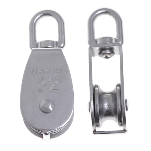 SWOOMEY Edelstahl Umlenkrolle mit Tragkraft Höhe Rostfrei Robust für Seile und Drahtseile Langlebig und Vielseitig Einsetzbar SWOOMEY Edelstahl Umlenkrolle mit Tragkraft Höhe Rostfrei Robust für Seile und Drahtseile Langlebig und Vielseitig Einsetzbar von SWOOMEY