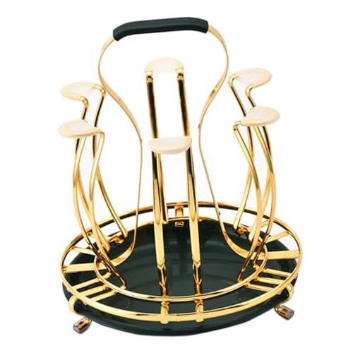 SWOOMEY Eisenbecherhalter mit Trommel Design Umgedrehter Abtropfständer für Glasbecher Praktischer Haushalts Küchenständer Frei Platzierbar für Zuhause und Restaurant SWOOMEY Eisenbecherhalter mit Trommel Design Umgedrehter Abtropfständer für Glasbecher Praktischer Haushalts Küchenständer Frei Platzierbar für Zuhause und Restaurant von SWOOMEY