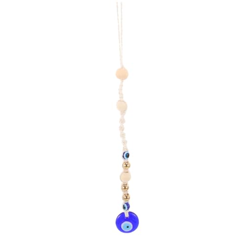 SWOOMEY Evil Eye Wandbehang Mit Quaste Türkischer Blauer Augenanhänger Für Auto Und Wanddekoration Schutzsymbol Gegen Negative Energie Handgefertigtes Deko-Accessoire von SWOOMEY
