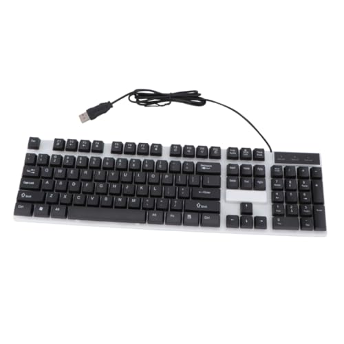 SWOOMEY Gaming Tastatur Für Pc Mit Beleuchtung USB-kunststofftastatur Als Desktop-computerzubehör Praktische Spieletastatur Für Zuhause Und Büro SWOOMEY Gaming Tastatur Für Pc Mit Beleuchtung USB-kunststofftastatur Als Desktop-computerzubehör Praktische Spieletastatur Für Zuhause Und Büro von SWOOMEY