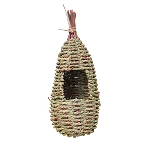 SWOOMEY Gras Vogelhaus Weiden Nistkasten für Gartenvögel Dekoratives Aufhängehäuschen für Papageien und für und Außenbereiche mit Natürlichem Aussehen und Einfacher Zugänglichkeit SWOOMEY Gras Vogelhaus Weiden Nistkasten für Gartenvögel Dekoratives Aufhängehäuschen für Papageien und für und Außenbereiche mit Natürlichem Aussehen und Einfacher Zugänglichkeit von SWOOMEY