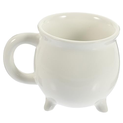 SWOOMEY Hexenbecher Saft Becher Mug Tasse Picknick Tasse Latte-tasse Gruselige Teetasse Wasserbecher Trinkbecher Klein Tassen Bierkrug Hexenbrautasse Weiß Kaffee 3d Champagnerglas Keramik von SWOOMEY