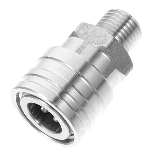 SWOOMEY Hochdruck Wasseranschluss Edelstahl Gewinde Sprühdüse Schnellverbinder Gartenschlauch Adapter Dicht und Leckfrei für Hochdruckreiniger und Gartenbewässerung von SWOOMEY