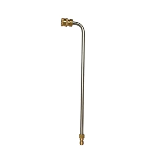 SWOOMEY Hochdruckreiniger Verlängerungsstange Gebogen aus Edelstahl mit Schnellkupplung für Auto und Gartenreinigung Kompatibel mit Power Washer Spray Lance Zubehör von SWOOMEY