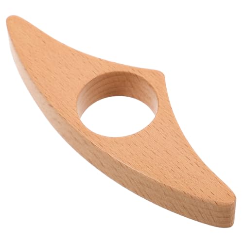 SWOOMEY Holz Buchseitenhalter Mit Daumenring Handgemachtes Lesezeichen Aus Buche Für Einhändiges Lesen Für Buchliebhaber Und Leseratten Langlebiges Lesezubehör von SWOOMEY