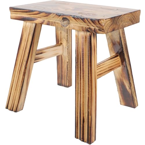 SWOOMEY Holzhocker für Badezimmer Niedriger Tritthocker für Sicherer Schuhwechselhocker aus Massivem und Praktisch für Eltern für SWOOMEY Holzhocker für Badezimmer Niedriger Tritthocker für Sicherer Schuhwechselhocker aus Massivem und Praktisch für Eltern für von SWOOMEY