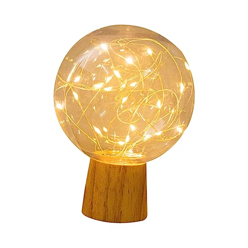 SWOOMEY Kreative LED Nachttischlampe Kugel Design USB Nachtlicht für Kinderzimmer Schlafzimmer und Wohnbereich Sanfte Beleuchtung ohne Dekorative Tischleuchte für Entspannte von SWOOMEY