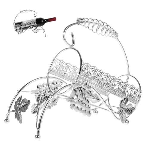 SWOOMEY Metal Bottle Rack Weinregal Praktischer Flaschenhalter Aus Eisen Für Weinflasche Elegantes Design Für Zuhause Für Partys Bars Und Küchen von SWOOMEY
