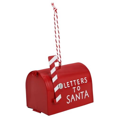 SWOOMEY Mini Santa Briefkasten Ornament aus Metall Lustige Weihnachtsbaum Dekoration für Winter Hängedekoration für Hotels Malls und Zuhause Einzigartiges von SWOOMEY