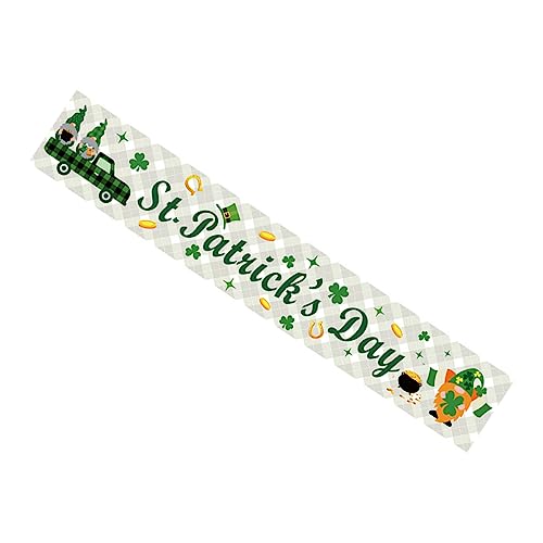 SWOOMEY Patrick's Day Banner Bunte Partydekoration für Festliche Anlässe Wiederverwendbar für Tür Wand Veranda oder Eingangsbereich Perfektes für Freunde und Familie von SWOOMEY
