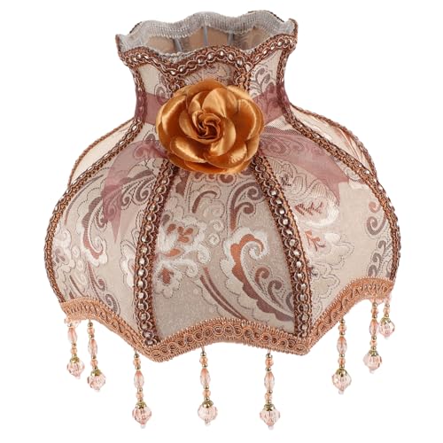 SWOOMEY Retro Stofflampenschirm Vintage Leuchtabdeckung für Tischlampen Langlebig und Elegant für Schlafzimmer und Wohnzimmer Bringt Stil Zuhause von SWOOMEY