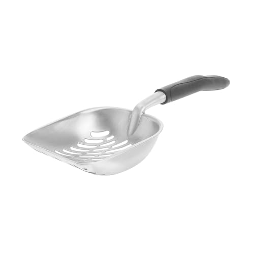 SWOOMEY Schaufel für Katzenstreu Haustier Wurf Streuschaufel mit langem Griff Müllschaufel Griff für Hundekotschaufel Sichtung Katzenstreu Scoop Hundestreu Schaufel Blau von SWOOMEY