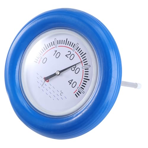 SWOOMEY Schwimmendes Poolthermometer mit Großem Display Schnelles und Präzises Wassertemperaturmessgerät für Schwimmbad Badewanne und Teich Platzsparend und Flexibel Einsetzbar von SWOOMEY