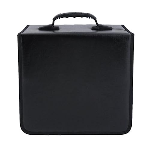 SWOOMEY Speicherhalter 400 Kunststoffständer Kunststoff-Aufbewahrungsbox Auto-Aufbewahrungstasche Video-Aufbewahrungskoffer Aufbewahrungs-Organizer-Hülle Brieftaschen-Hülle Schwarz von SWOOMEY