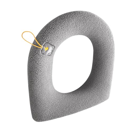 SWOOMEY Waschbarer Toilettensitzbezug Aus Polyester Wiederverwendbar Mit Praktischen Griffen Universeller Dicker Wc-deckelbezug Für Einfachen Austausch Und Reisen Tiefgrau SWOOMEY Waschbarer Toilettensitzbezug Aus Polyester Wiederverwendbar Mit Praktischen Griffen Universeller Dicker Wc-deckelbezug Für Einfachen Austausch Und Reisen Tiefgrau von SWOOMEY