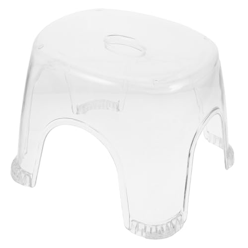 SWOOMEY Transparenter Duschhocker Rutschfester Badhocker aus Multifunktionale Fußstütze für Dusche und von SWOOMEY