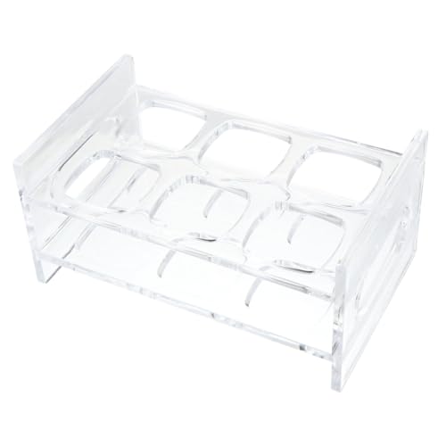 SWOOMEY Transparenter Getränkehalter für Bar und Party Stabiles Leichtes Shotglas Display mit Reihen und Fächern Wiederverwendbar Waschbar für Geburtstage Hochzeiten und Veranstaltungen von SWOOMEY