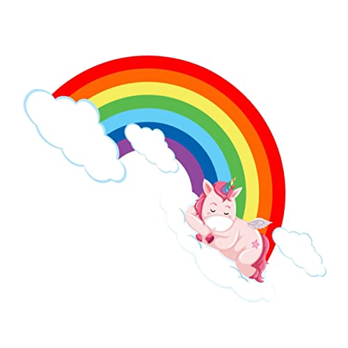 SWOOMEY Wandaufkleber Einhorn Regenbogen Kinderzimmer Wandtattoos Selbstklebende Dekorationsaufkleber für Sichere und Langlebige Wandgestaltung SWOOMEY Wandaufkleber Einhorn Regenbogen Kinderzimmer Wandtattoos Selbstklebende Dekorationsaufkleber für Sichere und Langlebige Wandgestaltung von SWOOMEY