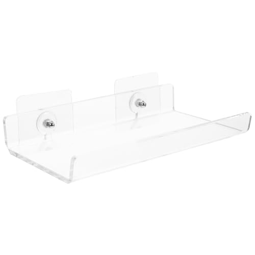 SWOOMEY Wandregal Badezimmer Klar ohne Bohren Stabiler Organizer für Bad Dekoratives Lagerregal für Wohnräume Langlebig SWOOMEY Wandregal Badezimmer Klar ohne Bohren Stabiler Organizer für Bad Dekoratives Lagerregal für Wohnräume Langlebig von SWOOMEY