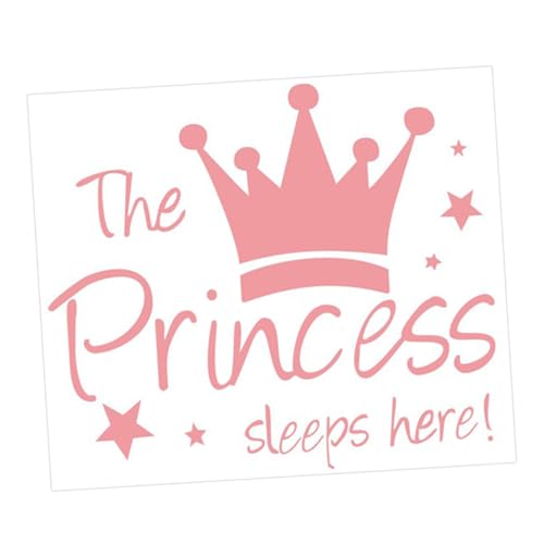 SWOOMEY Wandaufkleber Prinzessin Krone Selbstgemacht Selbstklebend für Mädchenzimmer Abnehmbar PVC Rosa Kinderfreundlich SWOOMEY Wandaufkleber Prinzessin Krone Selbstgemacht Selbstklebend für Mädchenzimmer Abnehmbar PVC Rosa Kinderfreundlich von SWOOMEY