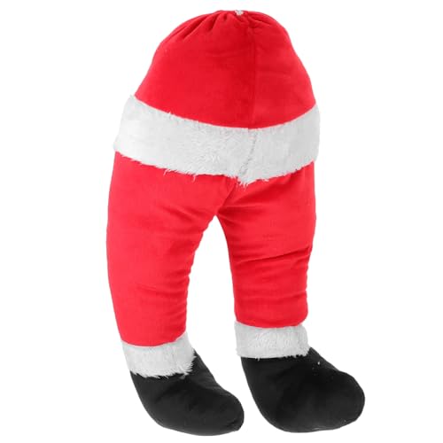 SWOOMEY Weihnachtsdekoration Für Beinprothesen Weihnachtselfen-füße-dekor Weihnachtsmann-Beine Zum Aufhängen Weihnachtsmannbeine Weihnachtsmann-baumspitze Weihnachten Stiefel Plüsch von SWOOMEY