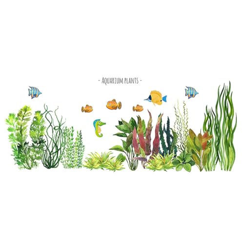 SWOOMEY Wunderschöner Wandaufkleber mit Aquatischen Fischen Abnehmbarer für Schlafzimmer und Wohnzimmer Kreativer DIY Wandschmuck Hochwertigem Wasserfest und Einfach von SWOOMEY