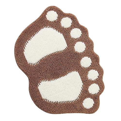 SWOOMEY rutschfeste Mikrofaser Badematte Wasserabsorbierender Badezimmerteppich Kaffeefarbe Vielseitige Fußmatte für Bad Schlafzimmer und Küche Maschinenwaschbar und für Optimalen von SWOOMEY