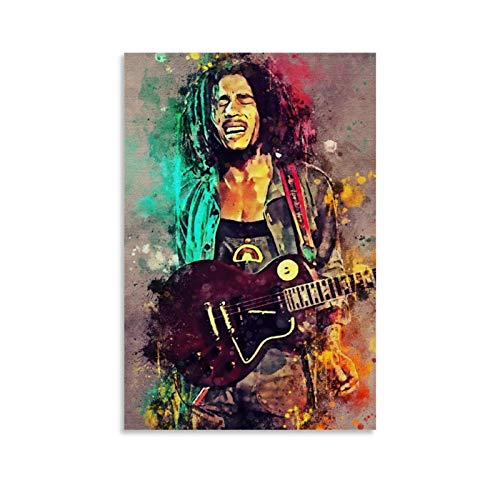 SWQA Bob Marley 13 Poster, dekoratives Gemälde, Leinwand, Wandkunst, Wohnzimmer, Poster, Schlafzimmer, Gemälde, 60 x 90 cm von SWQA