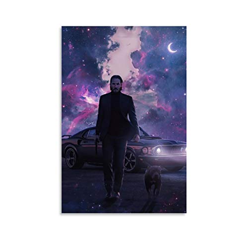 SWQA John Wick 30 Poster, dekoratives Gemälde, Leinwand, Wandkunst, Wohnzimmer, Poster, Schlafzimmer, 50 x 75 cm von SWQA