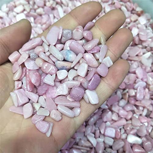 SWRLWARV Natürlicher Kristall, 200 g, natürliche Feng-Shui-Dekoration, rosafarbener Opal, Trommelstein, Kristallkies, 7–9 mm ZUOSHUAAYIN von SWRLWARV