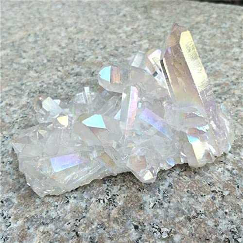 SWRLWARV Natürliches weißes Kristall-Aura-Quarz-Stein-Cluster-Exemplar 150 g-380 g Geeignet for Möbeldekoration ZUOSHUAAYIN (Color : 210g-260g) von SWRLWARV