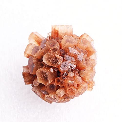 SWRLWARV for, natürlicher orangefarbener Aragonit-Quarzkristall, rauer Stein-Cluster, Nephelin-Exemplar, heilende Natursteine ​​und Mineralien ZUOSHUAAYIN (Color : Aragonite 25-30g, Size : One Size) von SWRLWARV