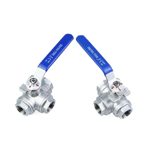 1PC 2" Stainless Steel 304 BSP Thread Three 3 Three Way Ball Valve T-type 1PC 2" Stainless Steel 304 BSP Thread Three 3 Three Way Ball Valve T-type von SWRVVMJDTN