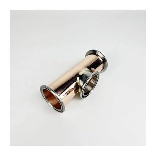2"(51mm) OD64 Tri-Clamp 3 Way Tee Copper Pipe For, Length 6" (150mm), Tri "T" Type Copper Tube von SWRVVMJDTN