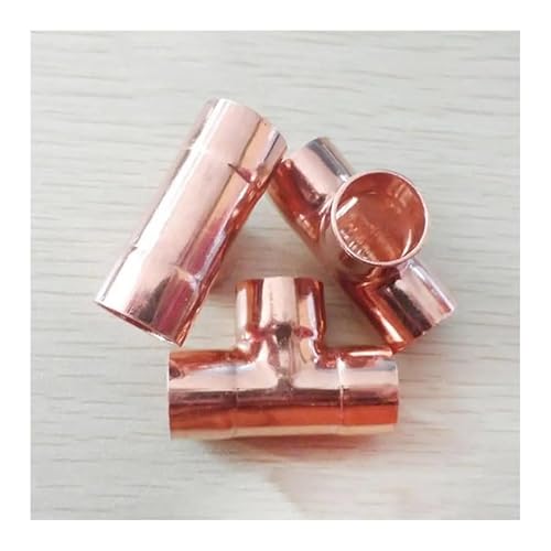 28mm Inner Dia x1mm Thickness Copper Equal Tee Socket Weld End Feed Coupler Plumbing Fitting Water Gas Oil von SWRVVMJDTN