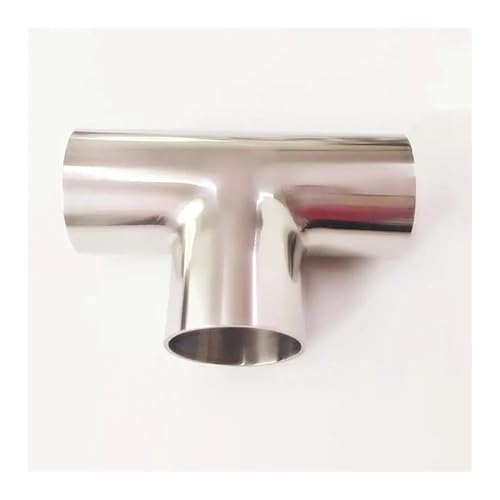 63mm 2.5" Pipe OD Butt Welding Tee 3 Way SUS 304 Stainless Steel Fitting Spliter Homebrew Beer Wine von SWRVVMJDTN