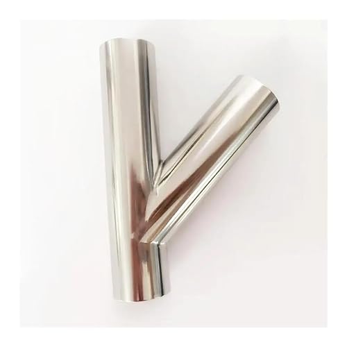76mm 3" Pipe OD Butt Welding Oblique Y-Shaped 3 Way SUS 304 Stainless Fitting Spliter Homebrew Beer Wine von SWRVVMJDTN