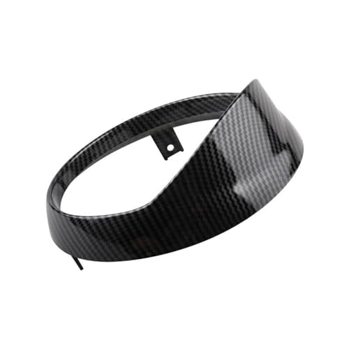 SWSSJUAN Scheinwerfer Abdeckung Für Vespa Für Primavera 150 2015 2016 2017 2018 2019 2020 2021 2022 Motorrad Roller Scheinwerfer Abdeckung Kopf Lampe Schutz Trim Ring(Bright Carbon) von SWSSJUAN