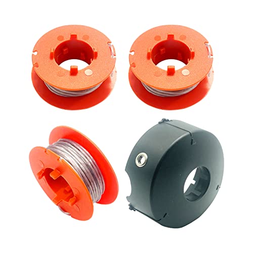 F016800175 Rasentrimmerschnur für Bo-sch ART 23 26 30 COMBITRIM Spulenschnur, kompatibel mit Bo-sch ART 23 26 EASYTRIM Φ1,6 mm Trimmerspule (3 x Trimmerfaden und 1 x Trimmer-Spulenkappe) von SWTHM