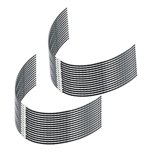 F016800431 Extra starke Rasentrimmerlinien, Rasentrimmerdraht für Bo-sch AFS 23 bis 37 Motorsensen, 37 cm x 3,5 mm, Ersatz-Freischneiderspule (schwarz) (30) von SWTHM