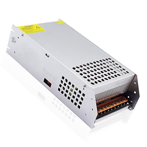 AC to DC 12V 100A 1200W Netzteil Transformator Schalternetzteil 230V AC auf DC Netzteil Trafo 12Volt Transformator Industriell für LED CCTV Sicherheitssystem Radio SMPS 110V/230V (DC12V-100A-1200W) von SWTPWR