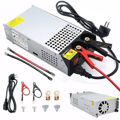 Upgraded AC to DC 24V 50A 1200W Netzteil Transformator Schalternetzteil 230V AC auf DC Netzteil 24Volt Transformator Industriell für LED Lichtleiste CCTV Kamera Radio SMPS (DC24V-50A-1200W) von SWTPWR