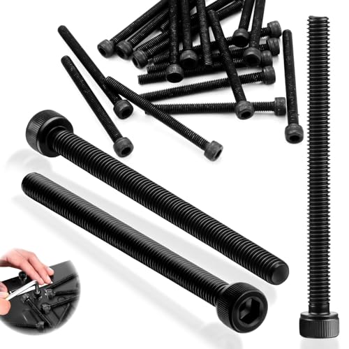 SWTYExt 20 Stück Zylinderkopfschrauben M6x70mm DIN 912 Innensechskantschraube Schwarz Zylinderschrauben mit Innensechskant Vollgewinde Schrauben Kohlenstoffstahl Maschinenschrauben Inbusschrauben von SWTYExt
