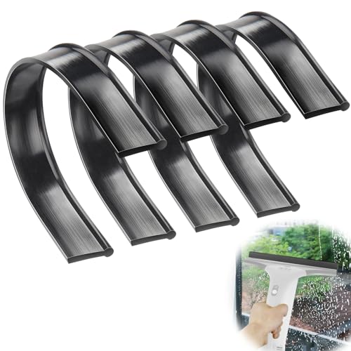 SWTYExt 4 Stück Gummilippe 280mm Gummilippe Abzieher Kompatibel für Kärcher Fenstersauger Ersatz Gummilippe Dusche Silikon für Glas Fenster Kacheln Duschtüren Kompatibel mit WV1 WV2 WV5 WV50 WV55 WV60 von SWTYExt