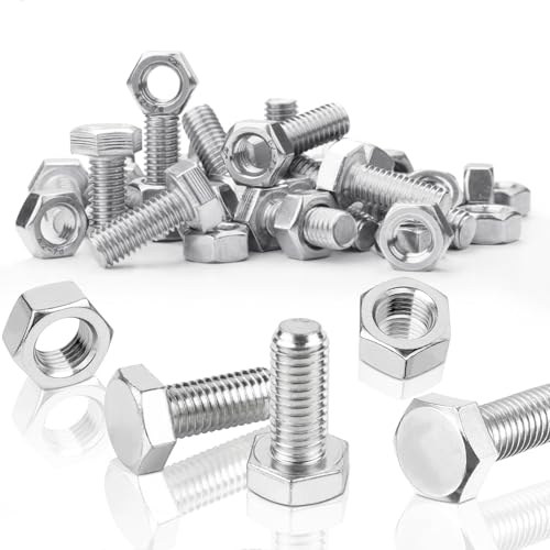 SWTYExt 40 Sätze Sechskantschrauben M6 x 30 mm Bolzen und Sechskantmutter Set DIN 933 / ISO 4017 Edelstahlschrauben A2 V2A Außensechskant Vollgewinde Schrauben mit Metrischem Maschinenschrauben SWTYExt 40 Sätze Sechskantschrauben M6 x 30 mm Bolzen und Sechskantmutter Set DIN 933 / ISO 4017 Edelstahlschrauben A2 V2A Außensechskant Vollgewinde Schrauben mit Metrischem Maschinenschrauben von SWTYExt