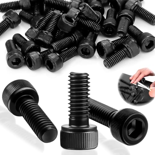 SWTYExt 60 Stück Sechskant Innensechskantschraube M6x16mm Zylinderschrauben mit Innensechskant Schrauben Kohlenstoffstahl Vollgewinde Sechskantschrauben Schwarz für Möbelreparatur SWTYExt 60 Stück Sechskant Innensechskantschraube M6x16mm Zylinderschrauben mit Innensechskant Schrauben Kohlenstoffstahl Vollgewinde Sechskantschrauben Schwarz für Möbelreparatur von SWTYExt