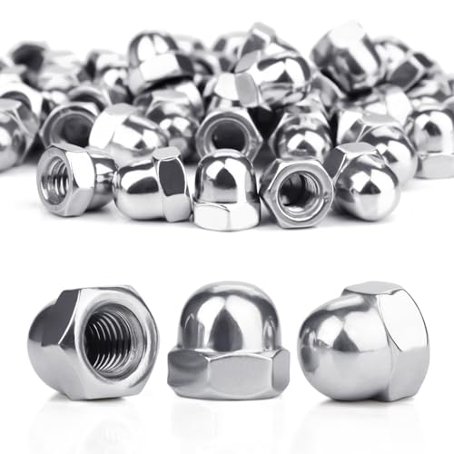 SWTYExt Hutmuttern M10 Edelstahl 15 Stück Hutmutter DIN 1587 Hohe Form Hochwertige A2 V2A Kappenmuttern Sechskant Hutmuttern für Schrauben Gewindestangen & Gewindebolzen SWTYExt Hutmuttern M10 Edelstahl 15 Stück Hutmutter DIN 1587 Hohe Form Hochwertige A2 V2A Kappenmuttern Sechskant Hutmuttern für Schrauben Gewindestangen & Gewindebolzen von SWTYExt