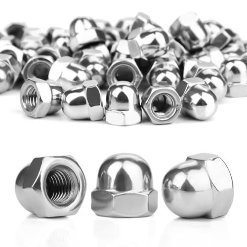 SWTYExt Hutmuttern M12 Edelstahl 10 Stück Hutmutter DIN 1587 Hohe Form Hochwertige A2 V2A Kappenmuttern Sechskant Hutmuttern für Schrauben Gewindestangen Gewindebolzen SWTYExt Hutmuttern M12 Edelstahl 10 Stück Hutmutter DIN 1587 Hohe Form Hochwertige A2 V2A Kappenmuttern Sechskant Hutmuttern für Schrauben Gewindestangen Gewindebolzen von SWTYExt